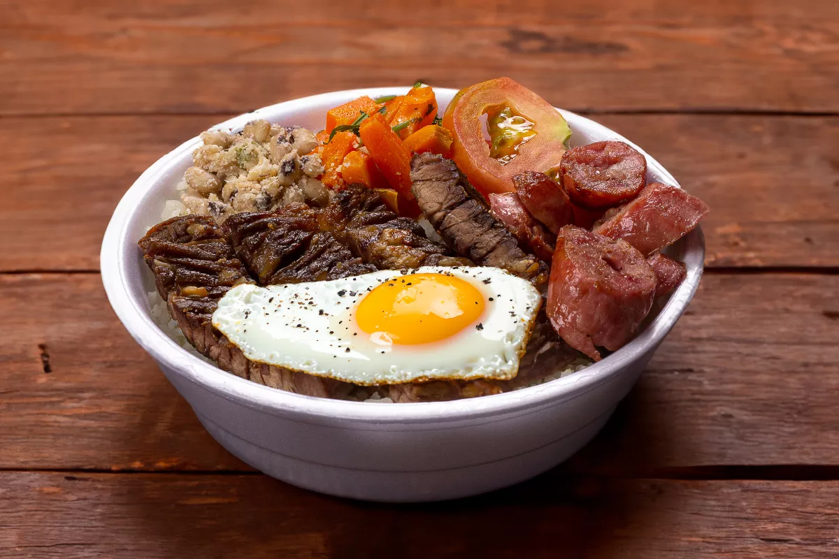 Monte sua marmita  (churrasco)