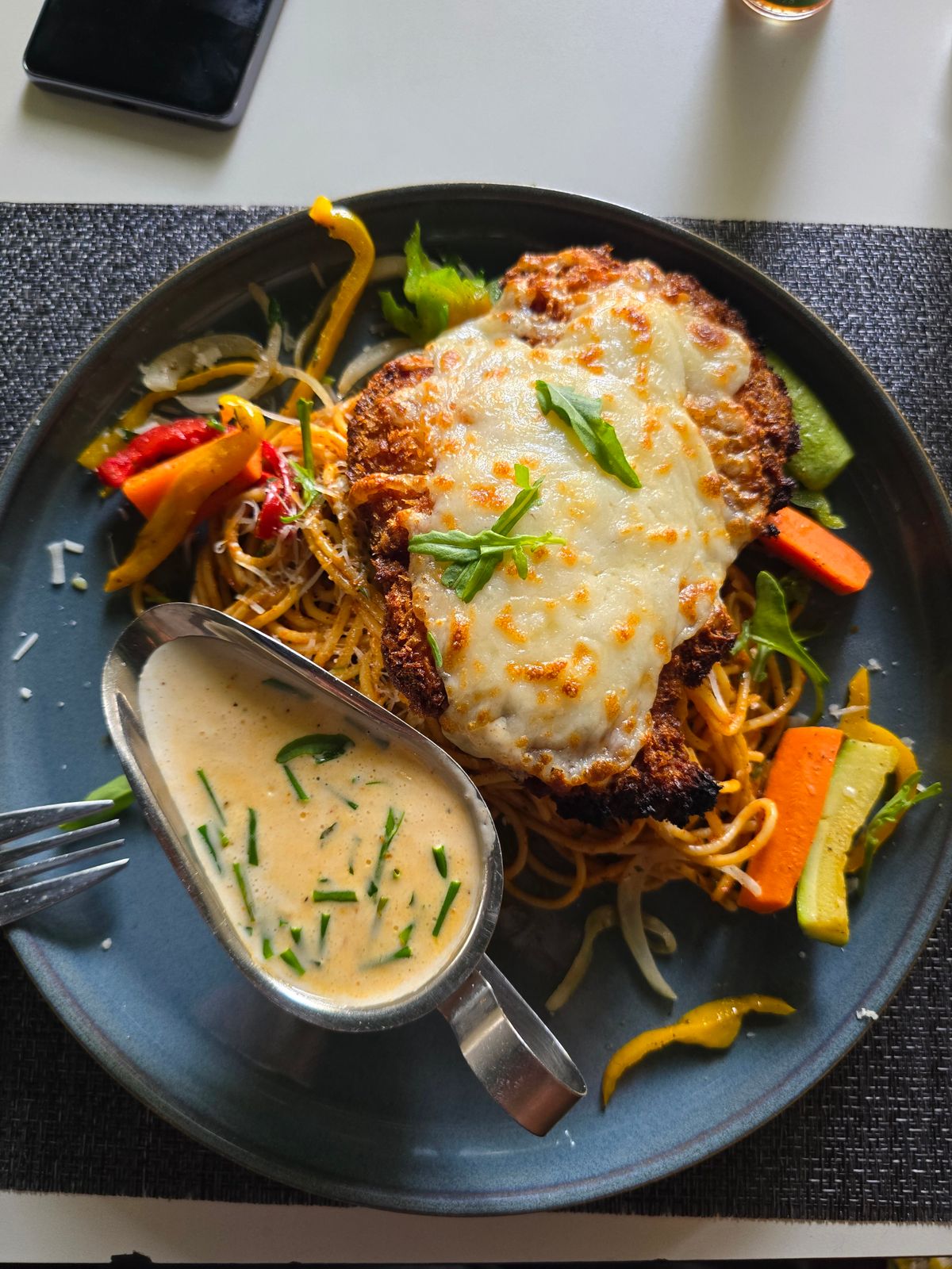 Parmegiana de tilápia